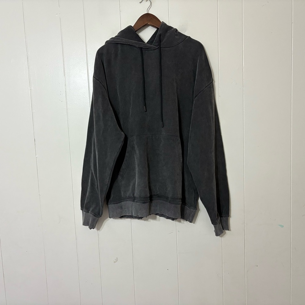 Change of Heart Faded Black Heavyweight Hoodie Mens XL Streetwear